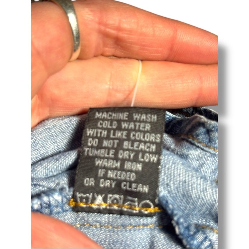 Velvet Heart NWT Blue Denim Cuffed Sleeve Collared Loose V-Neck Mini Shirt Dress - Picture 6 of 16